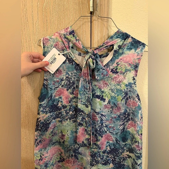 NWT LaRoque Libba Dress in beautiful Waterlilly color Women’s Size Large Tie - Picture 10 of 12